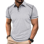 R&B | Kurzärmeliges Poloshirt zum Spleißen