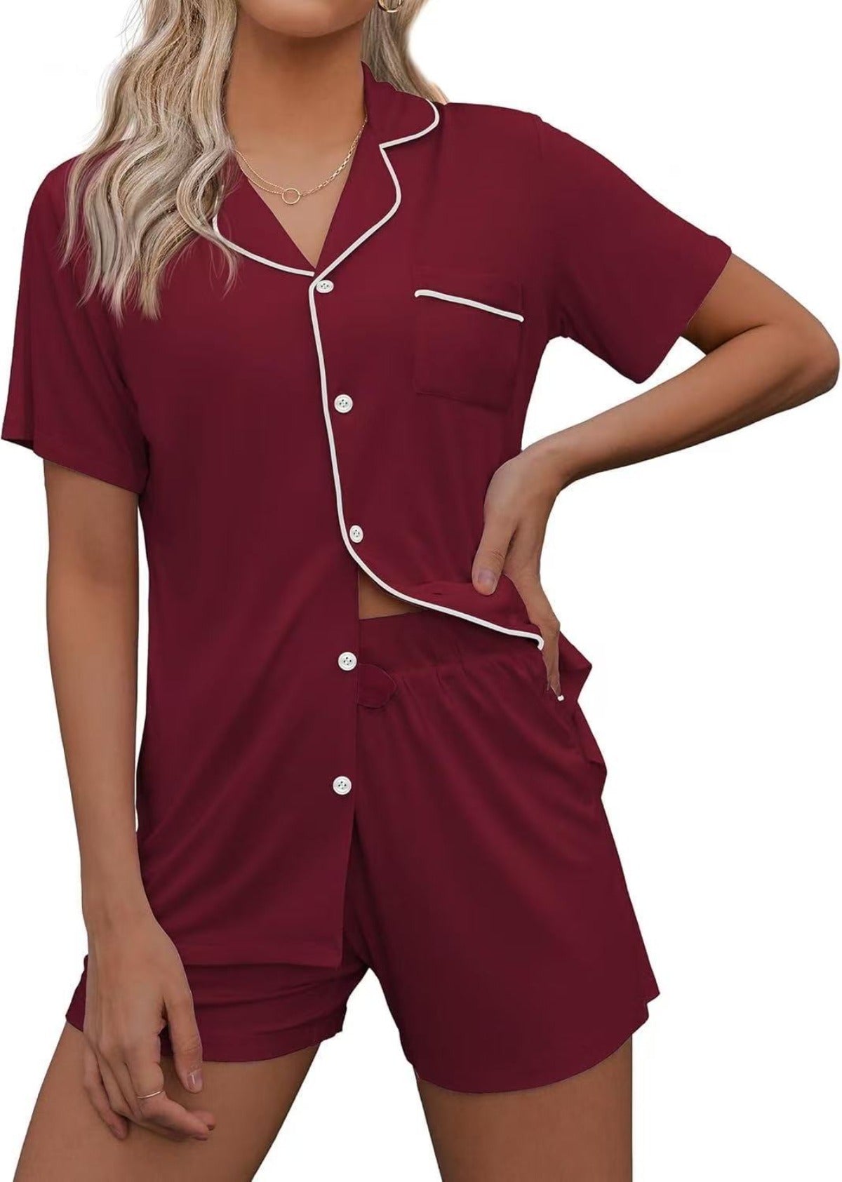 R&B | Strickjacke Revers Loungewear Set