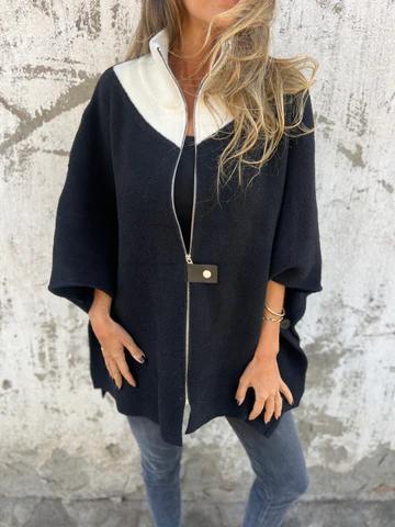 R&B | Lässige Jacke mit hohem Kragen