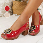 Sandalen mit klobigem Absatz und Schnalle R&B R&B