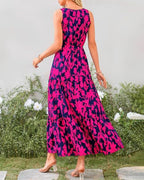 R&B | Kleid mit V-Ausschnitt und elastischer Taille
