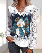 R&B | Spitzen und Schneemannmuster