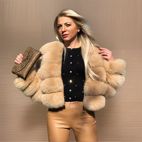 R&B | Wood Luxuriöser Mantel für Frauen