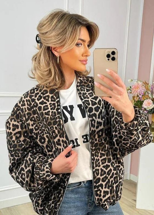 R&B | Leoparden Bomberjacke