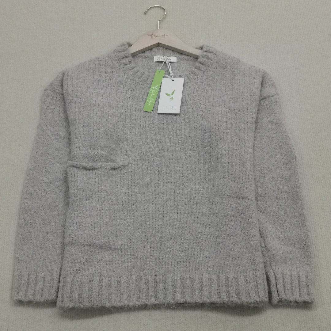 R&B | Übergroßer Strickpullover mit Tasche