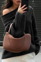 R&B | chunkiger, gestrickter Wintersweatshirt