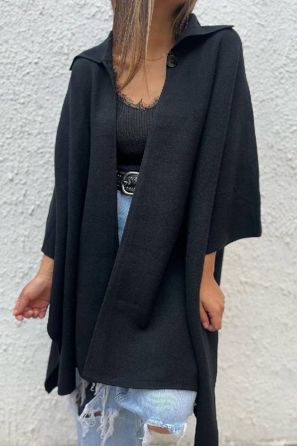 R&B | Farbe lässiger Cardigan lockere Einzelknopf Windbreaker Jacke