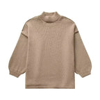 R&B | Strickpullover mit Rollkragen und stylischen Puffärmeln