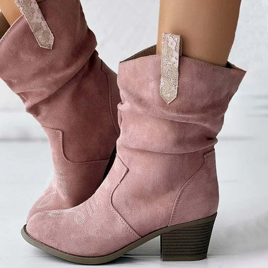 Vintage Dicke Absatzstiefel R&B