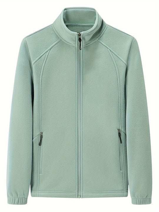 R&B | Außenjacke Aus Fleece mit Stehkragen und Langen Ärmeln