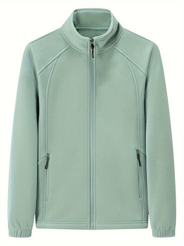 R&B | Außenjacke Aus Fleece mit Stehkragen und Langen Ärmeln