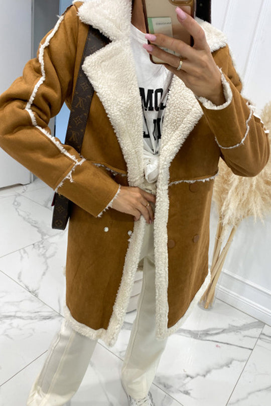 R&B | Lammwolle Patchwork Freizeitjacke