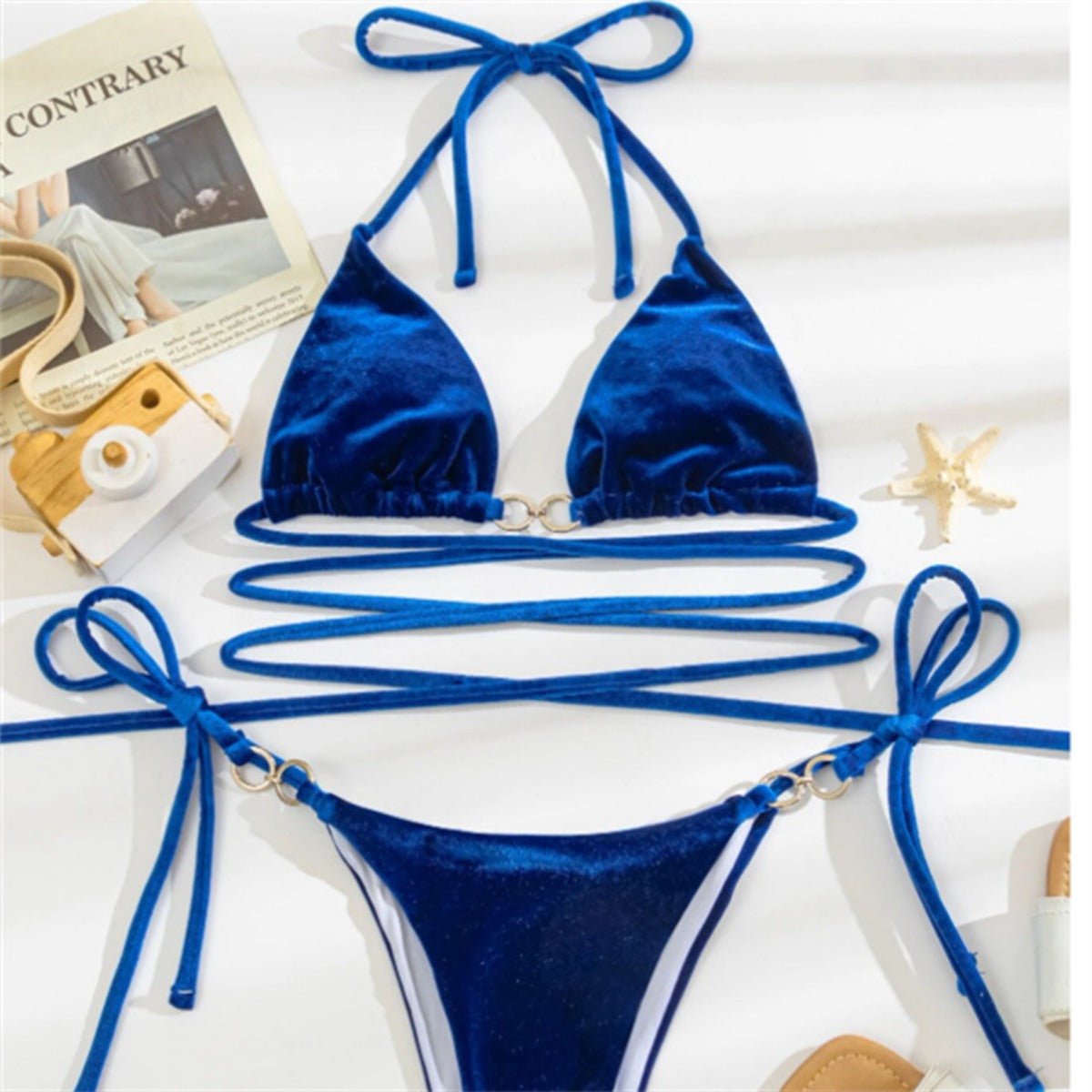 R&B | Bikini mit Samtträgern