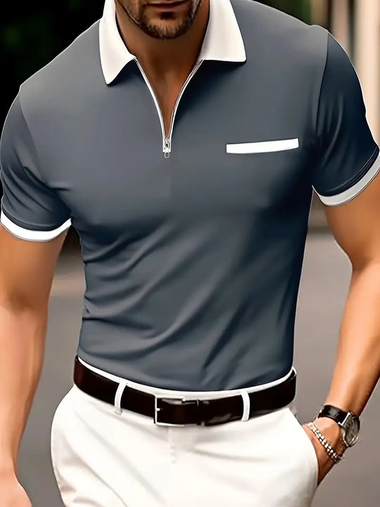 R&B | Atmungsaktives Golfshirt Im Regular Fit für Herren