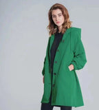 R&B | Übergroße Kapuzen Windbreaker Regenjacke