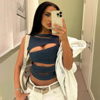 R&B | Top aus Jeansweste