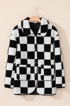 R&B | Gitter Sherpa Jacke Polyester Warm und Trendy Produktbeschreibung: