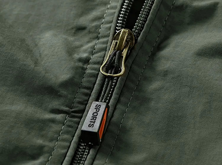 R&B | Wasserdichte Outdoor Herrenjacke mit Abnehmbarem Kapuzenverband