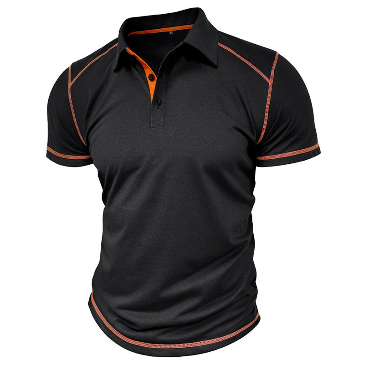 R&B | Kurzärmeliges Poloshirt zum Spleißen
