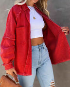 R&B | Edge Patchwork Pocket Denim-Jacke