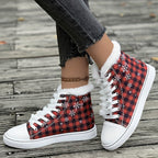 Karierte Schneeschuhe Mit Plüschfutter Mila R&B