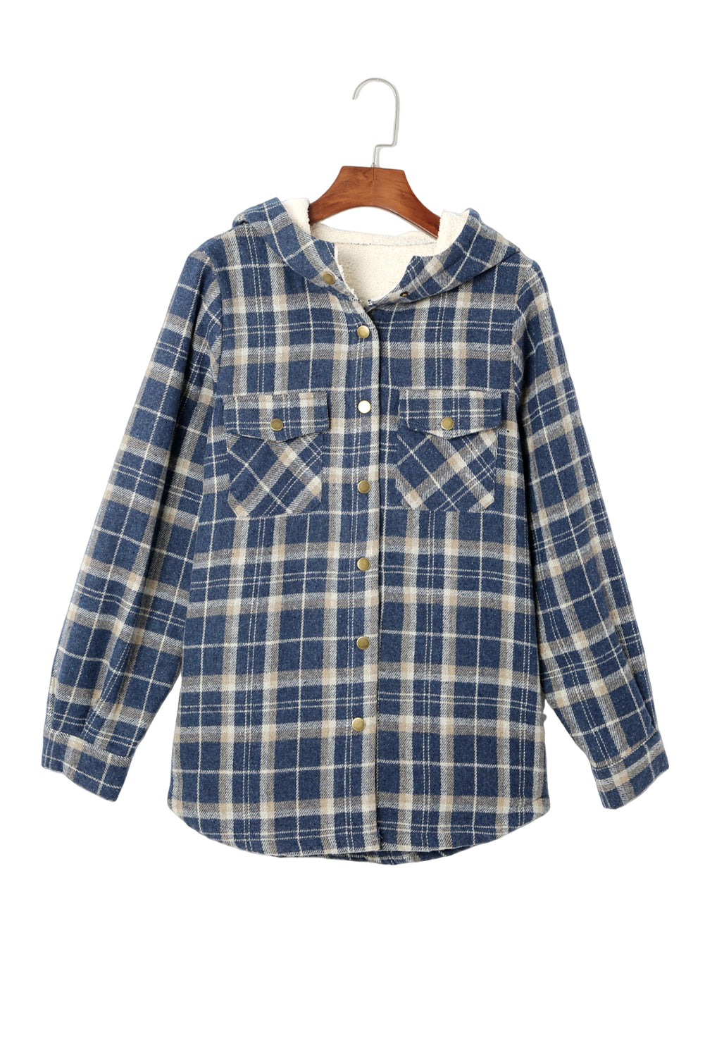 R&B | Gepunktete Jacke mit Kapuze Weiches Plüschfutter Perfekt für Kalte Tage