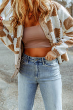 R&B | Gitter Sherpa Jacke Polyester Weich und Warm