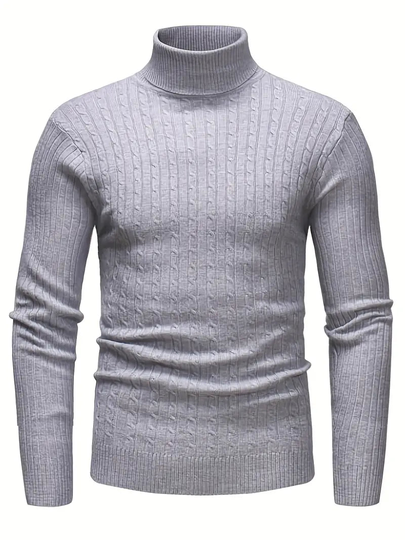 R&B - Strick Herren Rollkragenpullover