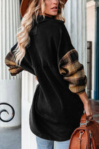 R&B | Patchwork Brusttaschen Übergroße Jacke