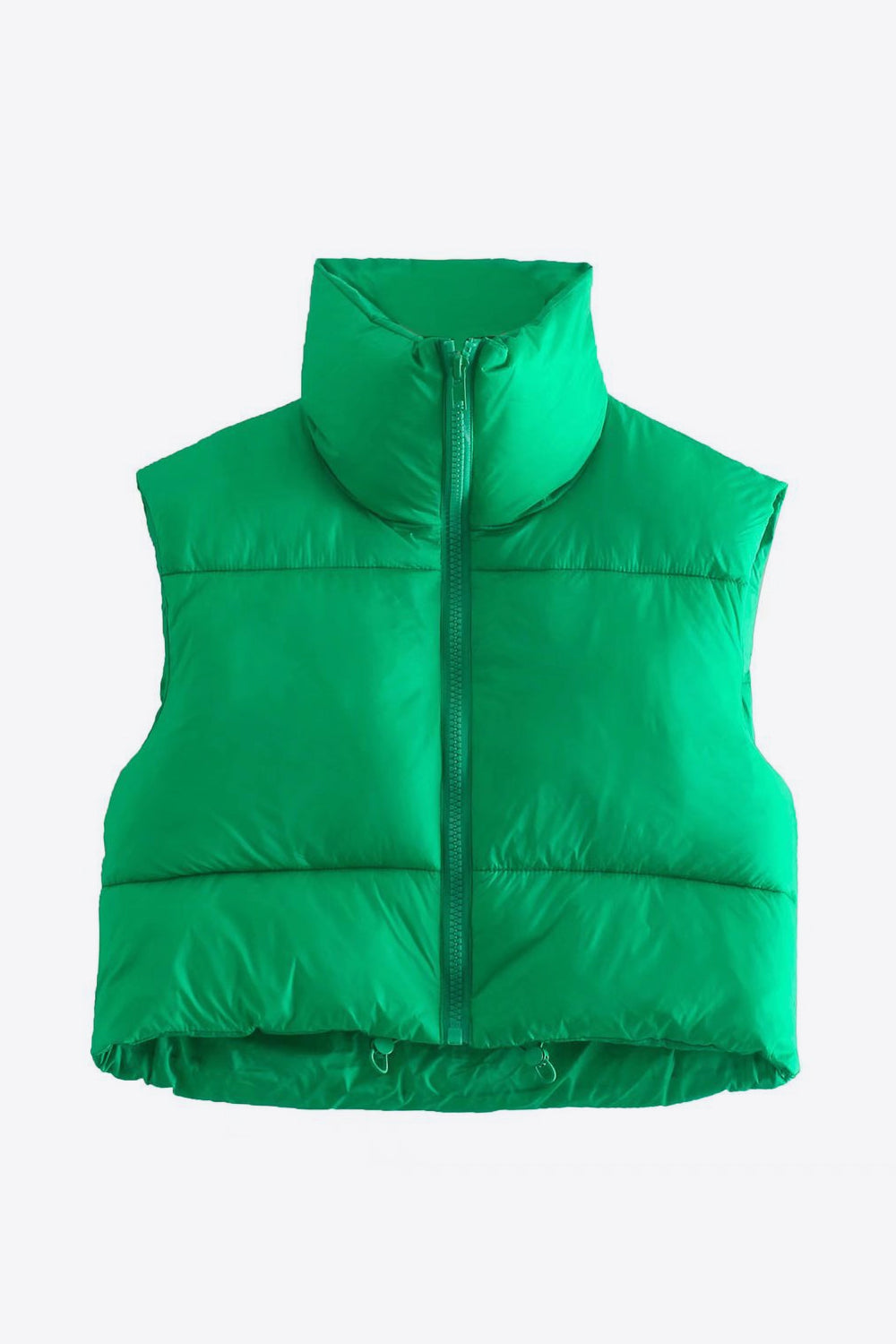 R&B | Zip-Up Drawstring Puffer Weste