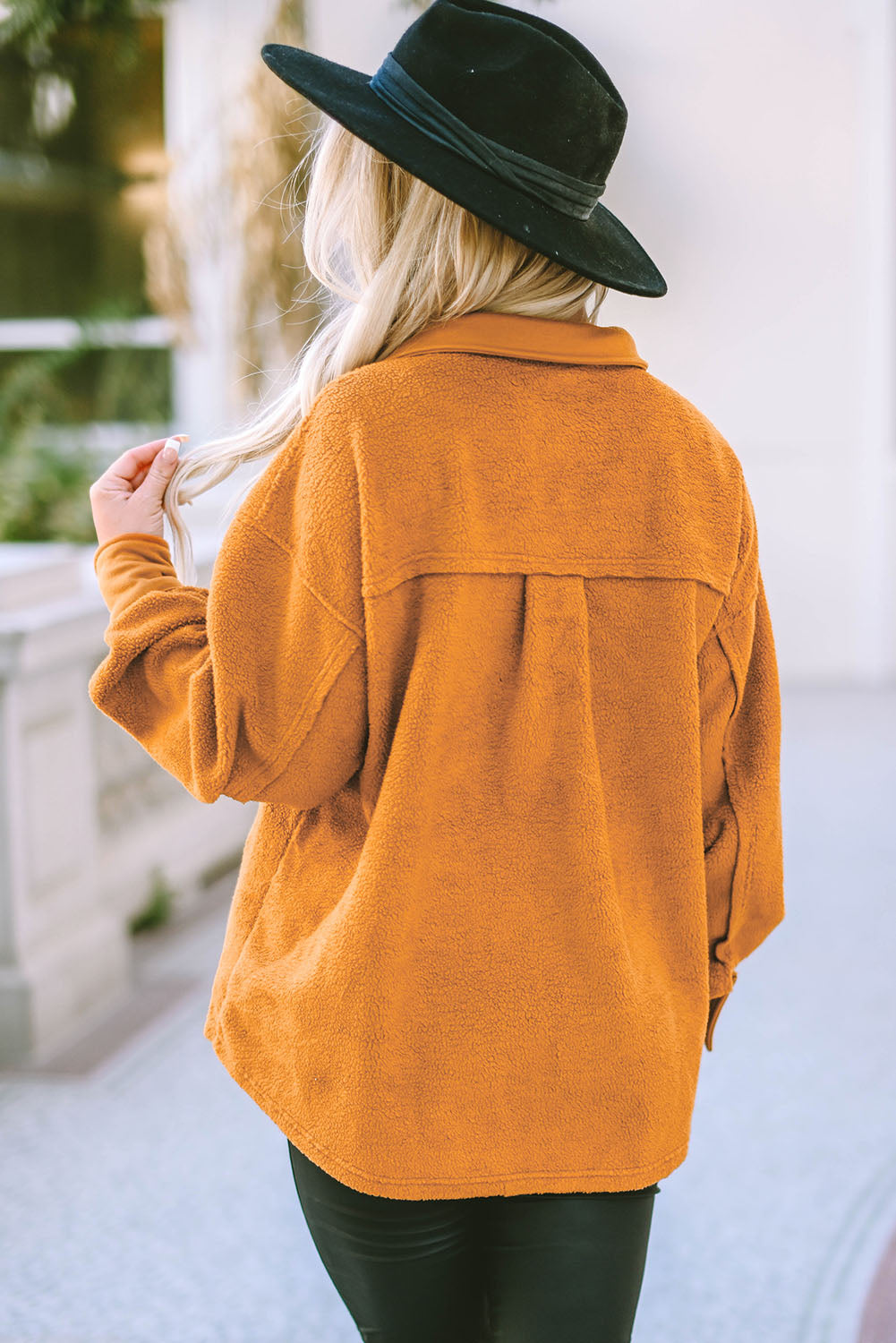 R&B | Weiche Teddyjacke mit Großen Taschen Polyester Warm und Modern