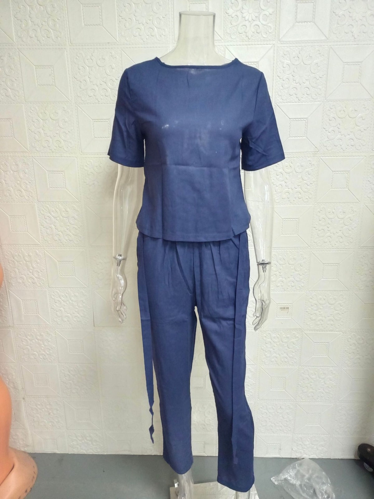 R&B | Übergroße Bluse Hose mit weitem Bein Retro zweiteiliges Set