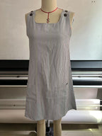 R&B | Gestreiftes Kleid mit Knopfleiste