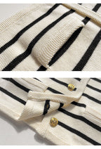R&B | gestreifter Strickpullover für herbstliche Lagenlooks