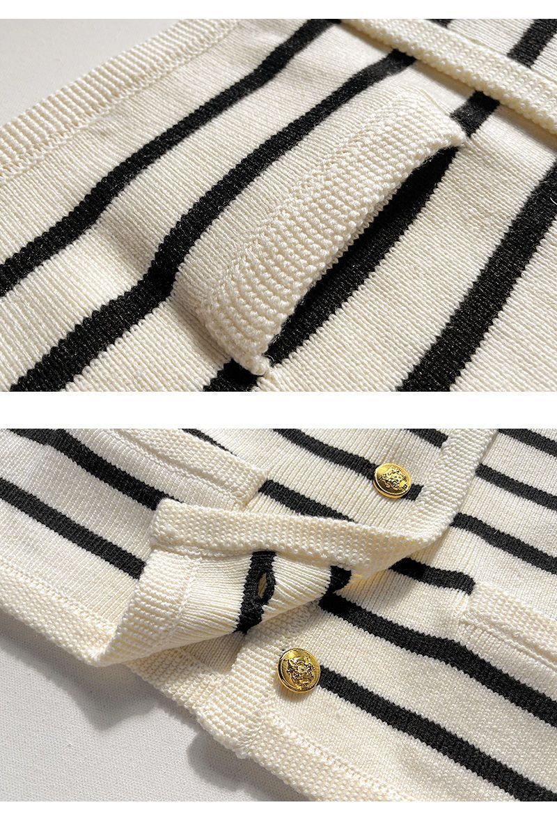 R&B | gestreifter Strickpullover für herbstliche Lagenlooks