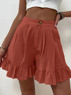 R&B | Lässige Shorts mit weitem Bein