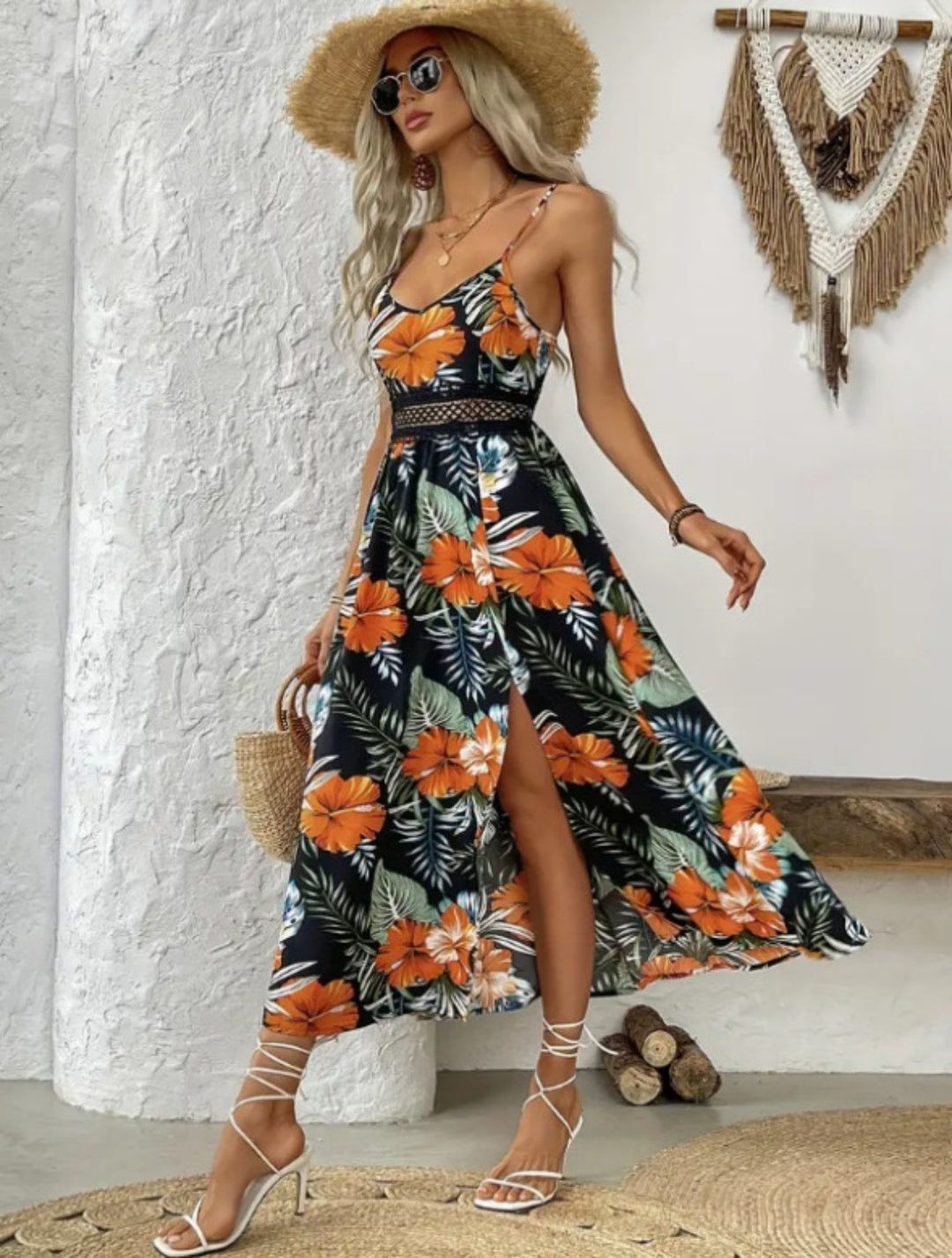 R&B | Elegantes bedrucktes Kleid