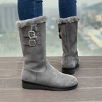 R&B | Verstärkte Samt Mittelrohr Schnee Stiefel