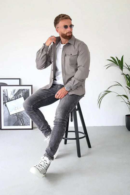 R&B | Premium-Jacke mit Knopfverschluss für Herren Stylische und Bequeme Jacke