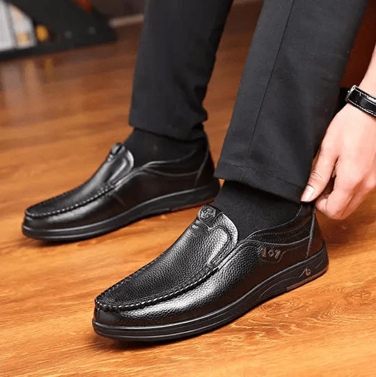 Herren Echtleder Schlupfschuhe R&B