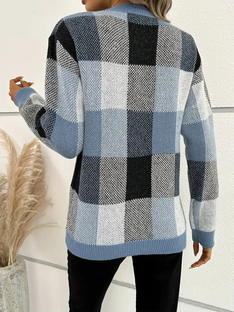 R&B | Karierter Pullover