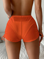 R&B | Badehose mit hoher Taille und Kordelzug aus Mesh