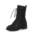 Damen Klassische Schnürschuhe mit Niedrigem Absatz R&B
