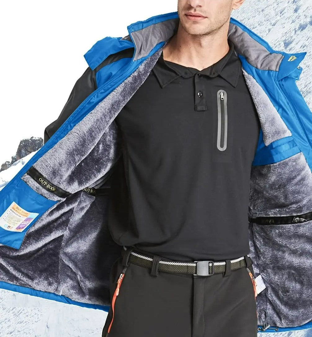R&B | Wasserdichte Jacke mit Fleece-Futter