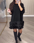 R&B | Kleid mit Patchwork Blütenblättern