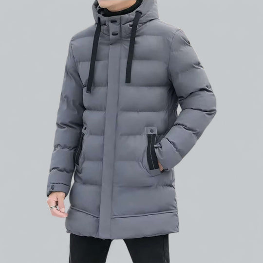 R&B | Lang geschnittene gepolsterte Winter Parka Jacke
