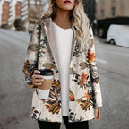 R&B | Warme Damenjacke Mit Blumenmuster