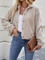 R&B | Weiche Strickjacke mit Knöpfen Polyester Gemütlich und Warm