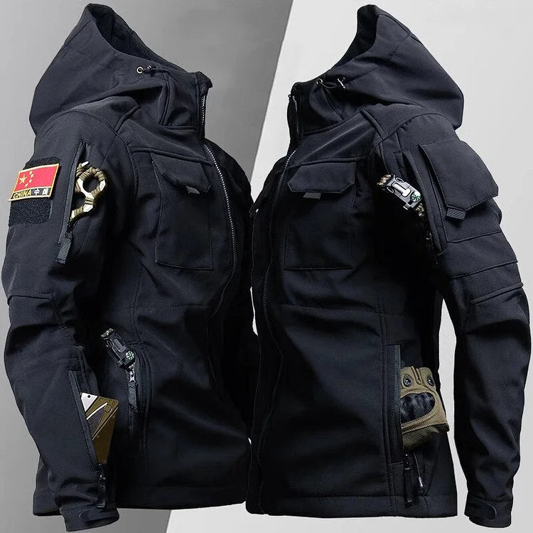 R&B | Herren Kapuzen-Taktische Jacke