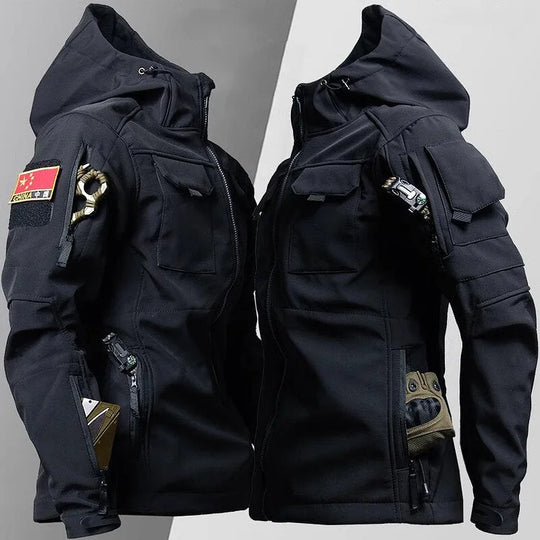 R&B | Herren Kapuzen-Taktische Jacke